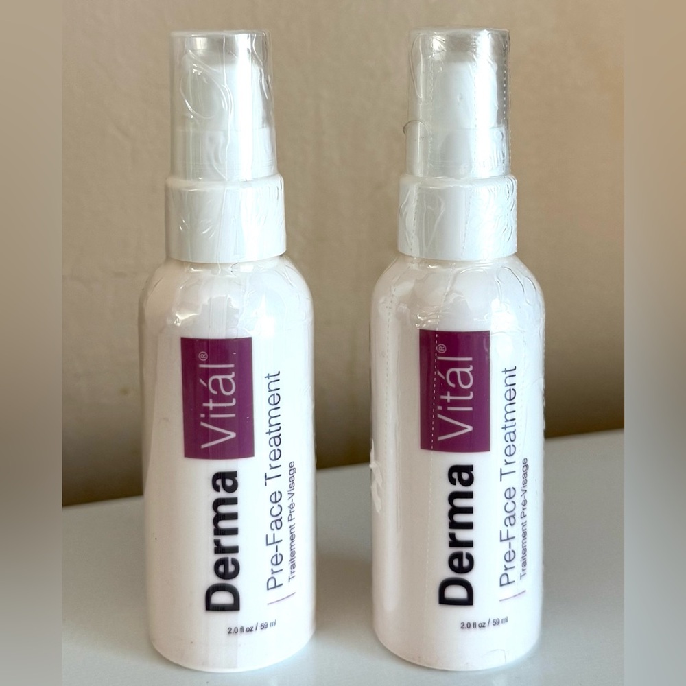 DERMA VITAL 2 PRE-FACE TREATMENTS 2 FL OZ EACH SEALED
